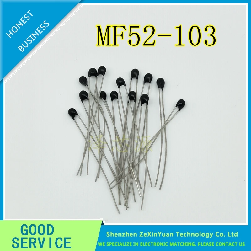100 шт./лот комплект термистора датчик температуры NTC-MF52-103/3950 10K значение B 3950K 1%