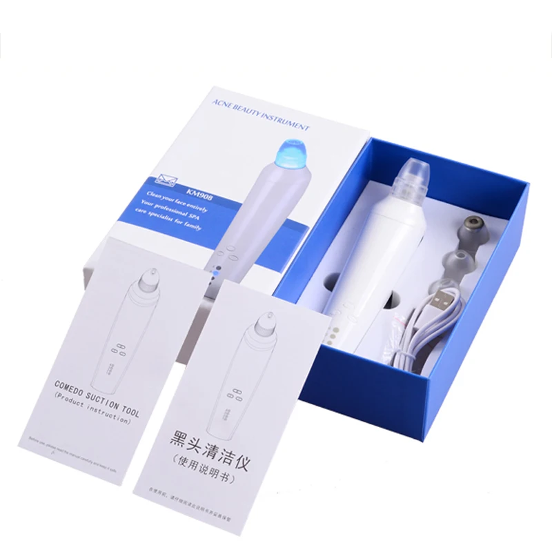Portable Vacuum Blackhead Remover + LED blue light pore Repairing, Acne Pimple Removal Vacuum Suction Tool Face Clean tool
Portable Vacuum Blackhead Remover + LED blue light pore Repairing, Acne Pimple Removal Vacuum Suction Tool Face Clean tool