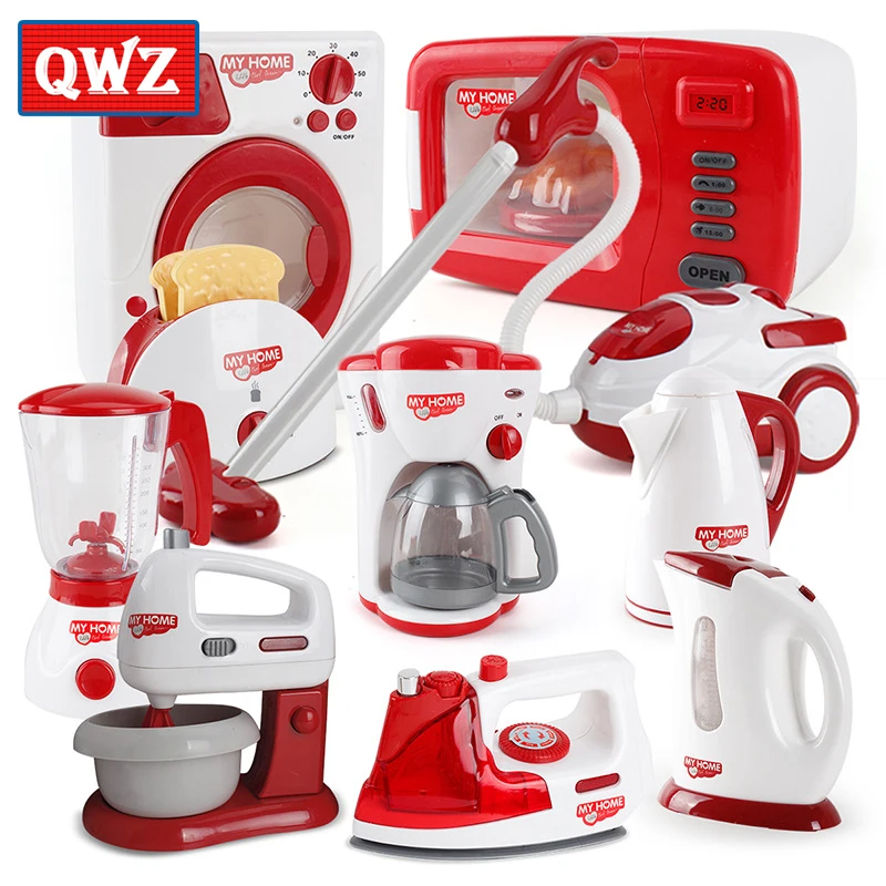 Household Appliances Kids Kitchen Toy Set Blender Children Toaster Vacuum Cleaner Cooker Educational Kitchen Toys For Girls Gift
Household Appliances Kids Kitchen Toy Set Blender Children Toaster Vacuum Cleaner Cooker Educational Kitchen Toys For Girls Gift