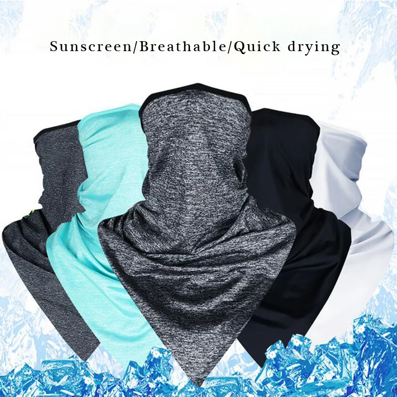 Triangle Sport Scarves Ice Fabric Hiking Scarves Breathable Cycling Bicycle Bandanas Face Mask Camping Runing Headband
Triangle Sport Scarves Ice Fabric Hiking Scarves Breathable Cycling Bicycle Bandanas Face Mask Camping Runing Headband