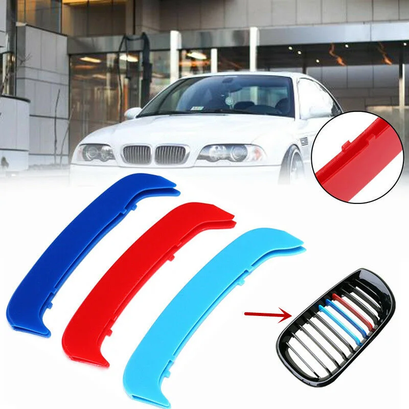 Car Multicolor Car Grille Bar Cover Stripe Clip Decal ABS plastic Grille Grill Trim For BMW E46 2002 2003 2004
Car Multicolor Car Grille Bar Cover Stripe Clip Decal ABS plastic Grille Grill Trim For BMW E46 2002 2003 2004