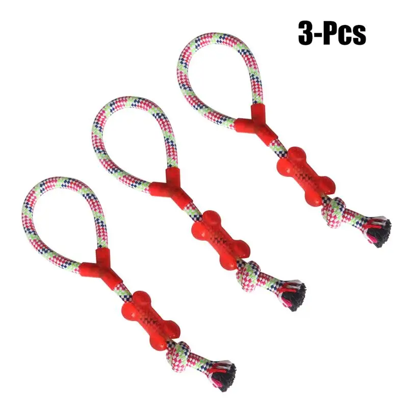 3PCS Dog Rope Toy Bite Resistant Cotton Dog Knot Toy Chew Toy Teeth Cleaning Toy for Pets Dogs
3PCS Dog Rope Toy Bite Resistant Cotton Dog Knot Toy Chew Toy Teeth Cleaning Toy for Pets Dogs