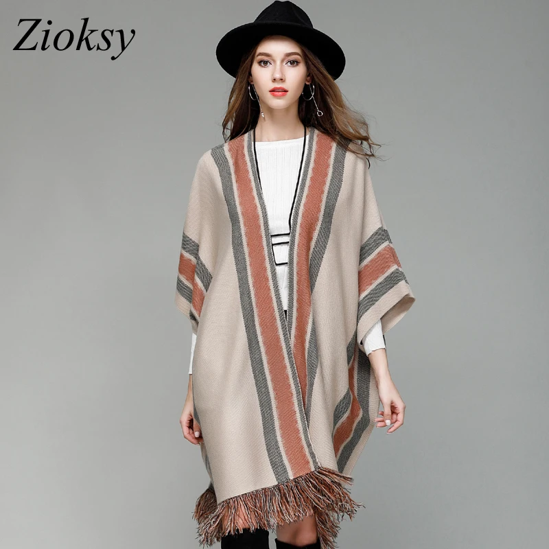 2021 Autumn Winter Women Knitted Sweaters Wrap Swing Cardigan Batwing Sleeve Stripe Tassel Fashion Outerwear
2021 Autumn Winter Women Knitted Sweaters Wrap Swing Cardigan Batwing Sleeve Stripe Tassel Fashion Outerwear
