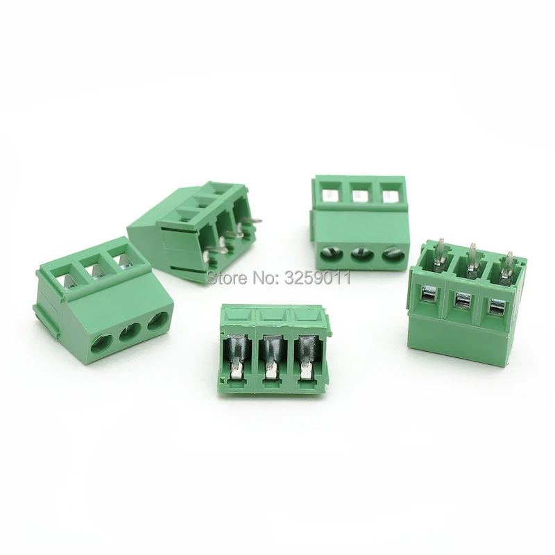 100PCS PCB Screw Universal Terminal block connector pitch 5.0MM 2PIN 300V 10A 5.0mm KF 128-5.0-3P Green Iron 22-12 AWG
100PCS PCB Screw Universal Terminal block connector pitch 5.0MM 2PIN 300V 10A 5.0mm KF 128-5.0-3P Green Iron 22-12 AWG