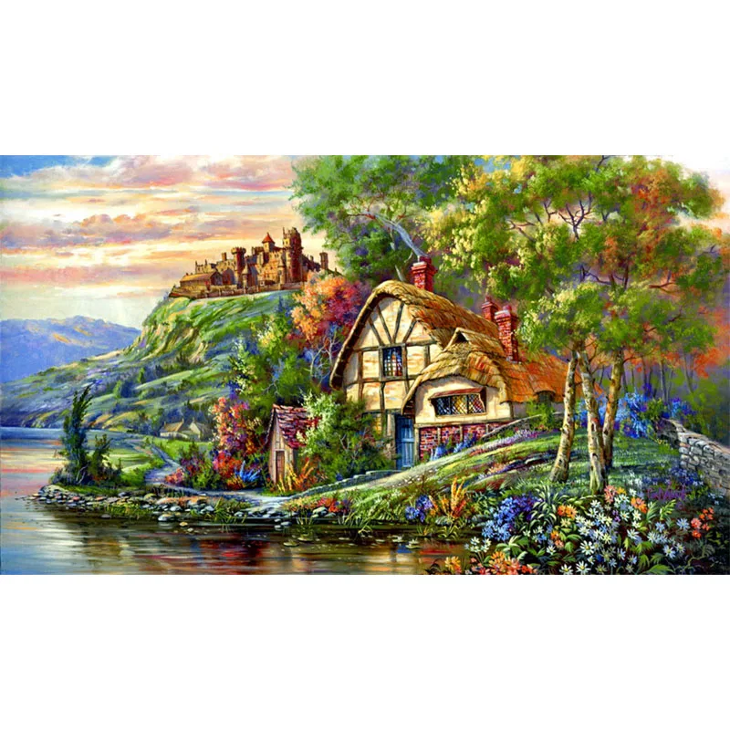 Hut lake full square embroidery Diamond 5D DIY diamond Painting Cross Stitch picture of Mosaic Rhinestone Y2341
Hut lake full square embroidery Diamond 5D DIY diamond Painting Cross Stitch picture of Mosaic Rhinestone Y2341