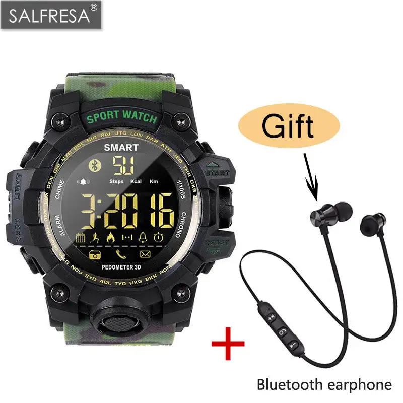 SALFRESA Смарт часы EX16S Bluetooth водонепроницаемый пульт дистанционного управления фото