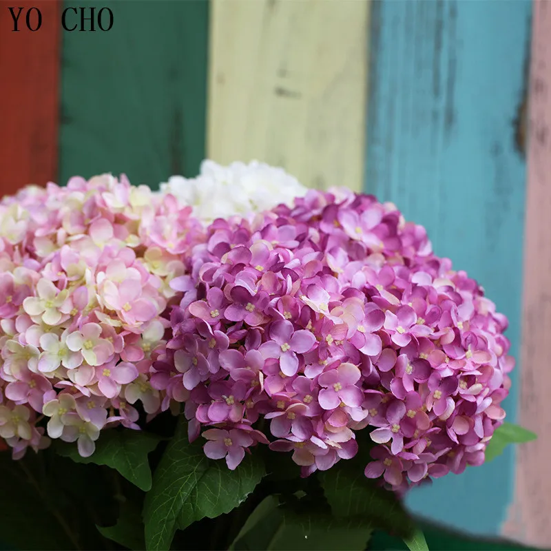 YO CHO Artificial Flowers Hydrangea Bouquet Wedding Decoration 5Heads Peonies Fake Flower Home Decor Silk Hydrangea Cheap Flower
YO CHO Artificial Flowers Hydrangea Bouquet Wedding Decoration 5Heads Peonies Fake Flower Home Decor Silk Hydrangea Cheap Flower
