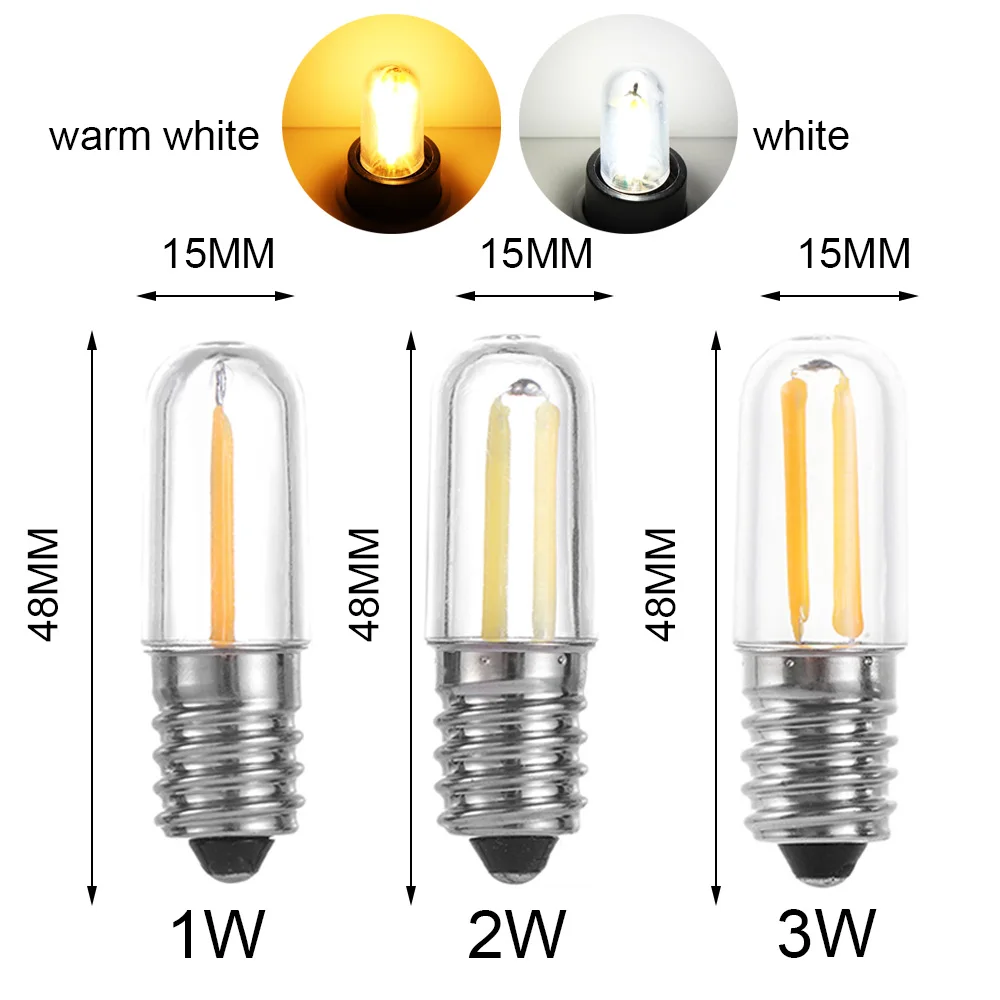 Mini Filament Lamp 220V Fridge Freezer Filament Light E14 Dimmable Silicone Crystal LED Corn Bulb COB Light 1W 2W 3W
Mini Filament Lamp 220V Fridge Freezer Filament Light E14 Dimmable Silicone Crystal LED Corn Bulb COB Light 1W 2W 3W