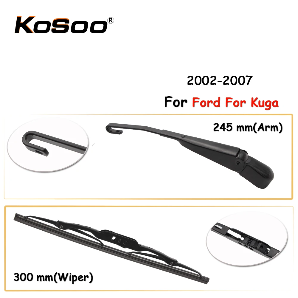 KOSOO Auto Rear Car Wiper Blade For Ford For Kuga,300mm 2002-2007 Rear Window Windshield Wiper Blades Arm,Car Accessories
KOSOO Auto Rear Car Wiper Blade For Ford For Kuga,300mm 2002-2007 Rear Window Windshield Wiper Blades Arm,Car Accessories