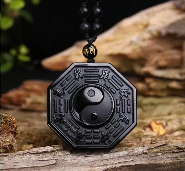 Natural Black Obsidian Hand Carved Chinese Taiji BaGua Lucky Amulet Pendant Free Necklace Fashion Jewelry
Natural Black Obsidian Hand Carved Chinese Taiji BaGua Lucky Amulet Pendant Free Necklace Fashion Jewelry