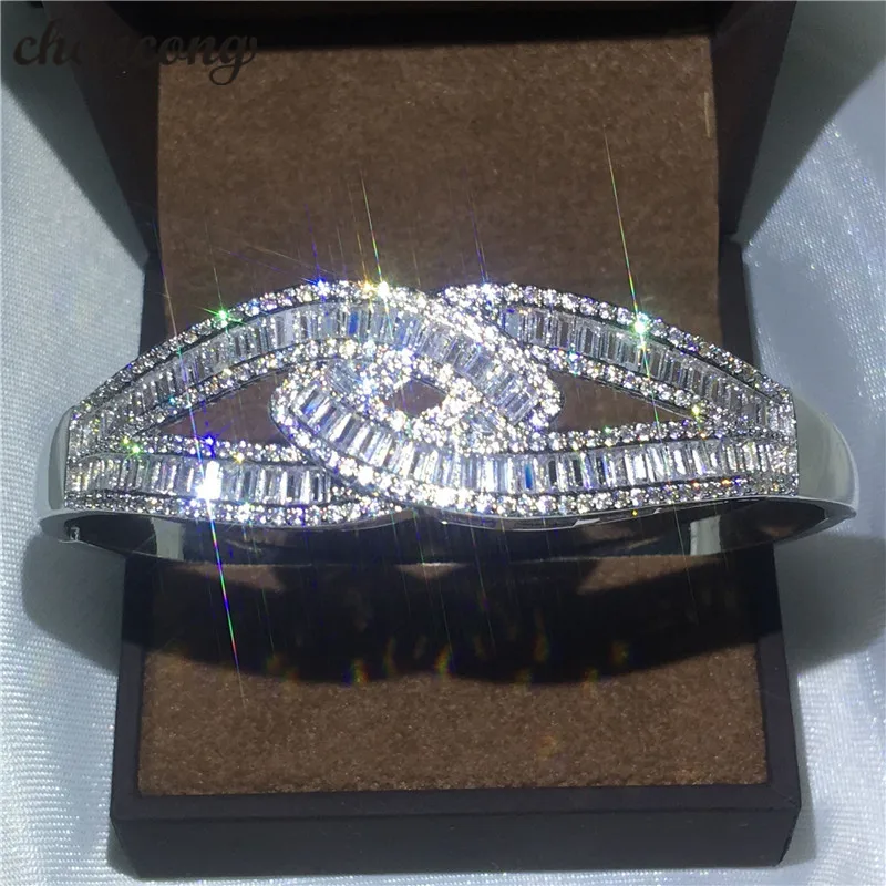 choucong Cross Design bracelet 5A cubic zirconia White Gold Filled Engagement Wedding bangle for women Gift Fashion accessaries
choucong Cross Design bracelet 5A cubic zirconia White Gold Filled Engagement Wedding bangle for women Gift Fashion accessaries