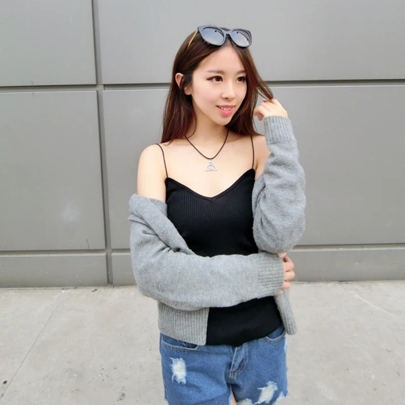 Spring, Summer, Joker Knitting Condole Belt Vest Female Close-fitting Short Paragraph Render the Harness
Spring, Summer, Joker Knitting Condole Belt Vest Female Close-fitting Short Paragraph Render the Harness