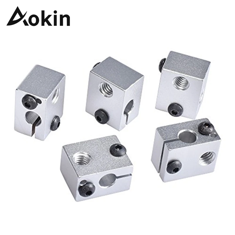 V6 Heat Block For V5 V6 J-head Extruder HotEnd 3D Printer Aluminium Heater Block for E3D V6 All Metal 20*16*12mm Extruder Block
V6 Heat Block For V5 V6 J-head Extruder HotEnd 3D Printer Aluminium Heater Block for E3D V6 All Metal 20*16*12mm Extruder Block