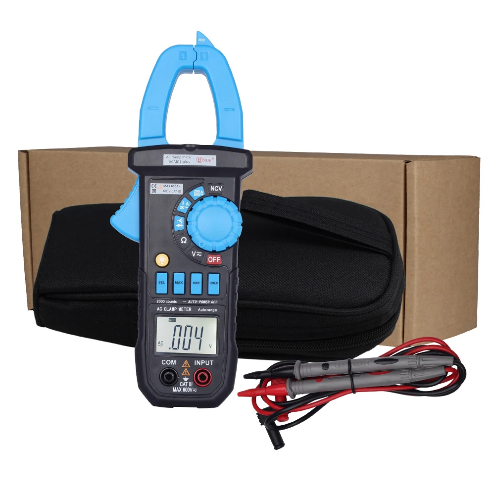 BSIDE ACM01 Plus 2000 Counts 600A Auto Range Digital Clamp Meter Non-contact AC Current Tester Multimeter
BSIDE ACM01 Plus 2000 Counts 600A Auto Range Digital Clamp Meter Non-contact AC Current Tester Multimeter