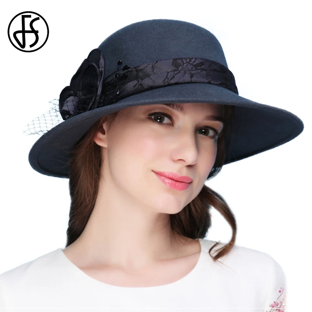 FS Winter 100% Wool Felt Wide Brim Fedora For Women Elegant Church Dresses Hats With Handmade Silk Flower Sombrero Blanco Mujer
FS Winter 100% Wool Felt Wide Brim Fedora For Women Elegant Church Dresses Hats With Handmade Silk Flower Sombrero Blanco Mujer