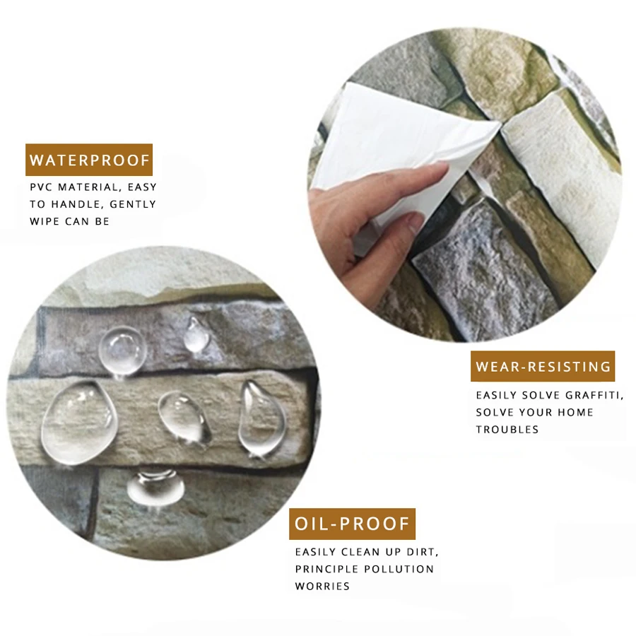3M/5M/10M Retro Brick Stone Wallpaper Roll PVC Self Adhesive Contact Paper Vinyl Waterproof Living Room TV Background Wall Decor
3M/5M/10M Retro Brick Stone Wallpaper Roll PVC Self Adhesive Contact Paper Vinyl Waterproof Living Room TV Background Wall Decor