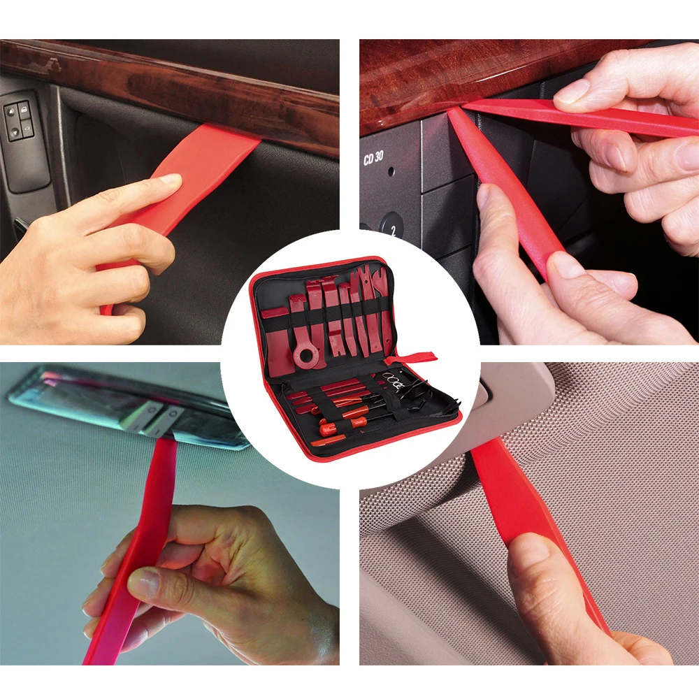 119pcs Trim Removal Installer Tool Set Interior Door Panel DIY Installation Pry Repair Hand Tools Kit Screwdriver Pliers Remover
119pcs Trim Removal Installer Tool Set Interior Door Panel DIY Installation Pry Repair Hand Tools Kit Screwdriver Pliers Remover