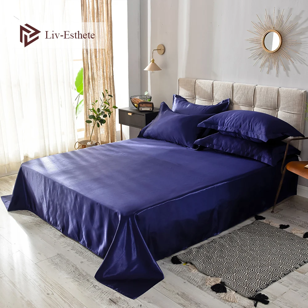 Liv-Esthete 2020 Hot Sale Wholesale Luxury 100% Satin Silk Dark Blue 1PCS Flat Sheet Silky Queen King Bed Sheets For Women Men
Liv-Esthete 2020 Hot Sale Wholesale Luxury 100% Satin Silk Dark Blue 1PCS Flat Sheet Silky Queen King Bed Sheets For Women Men