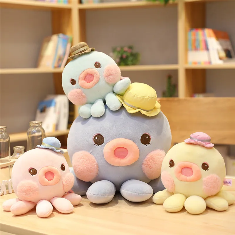 Kawaii осьминог плюшевые игрушки Кит мягкая подушка морское животное кукла Дети