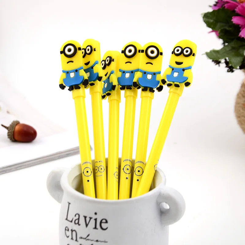 4 Pcs Creative Yellow Single-eyed Black Gel Pen Yellow Cap Student Cute Cartoon Pen Kawaii School Supplies
4 Pcs Creative Yellow Single-eyed Black Gel Pen Yellow Cap Student Cute Cartoon Pen Kawaii School Supplies