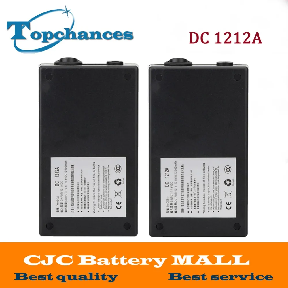 2X High Quality Super Rechargeable Portable Lithium-ion Battery With Case DC 12V 12000mAh DC 1212A With Plug
2X High Quality Super Rechargeable Portable Lithium-ion Battery With Case DC 12V 12000mAh DC 1212A With Plug