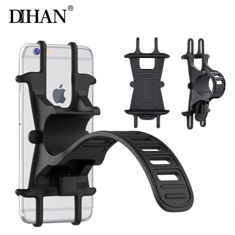 silicone bike phone holder bicycle cell mount cart bracket moile | Мобильные телефоны и аксессуары