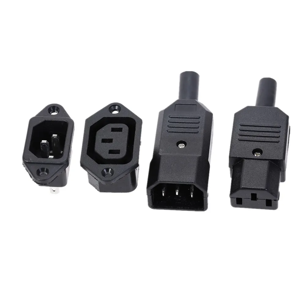 IEC320 C14 C13 Electrical AC Socket 3 Female Male Inlet Plug Connector 3pin Socket Mount
IEC320 C14 C13 Electrical AC Socket 3 Female Male Inlet Plug Connector 3pin Socket Mount