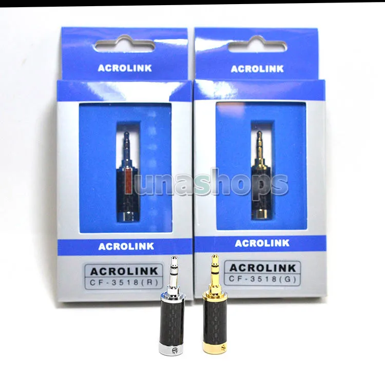 LN005026 ACROLINK Rhodium/Gold BF-3.5L 3.5mm Male Carbon Straight Adapter for diy
LN005026 ACROLINK Rhodium/Gold BF-3.5L 3.5mm Male Carbon Straight Adapter for diy