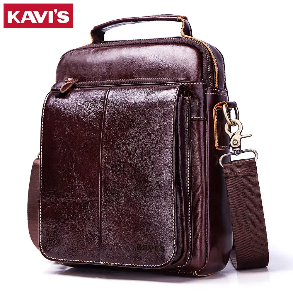 KAVIS 100% Cowhide Genuine Leather Original Messenger Bag Fashion Shoulder Men Bag New Male Crossbody Handbag for Boys
KAVIS 100% Cowhide Genuine Leather Original Messenger Bag Fashion Shoulder Men Bag New Male Crossbody Handbag for Boys