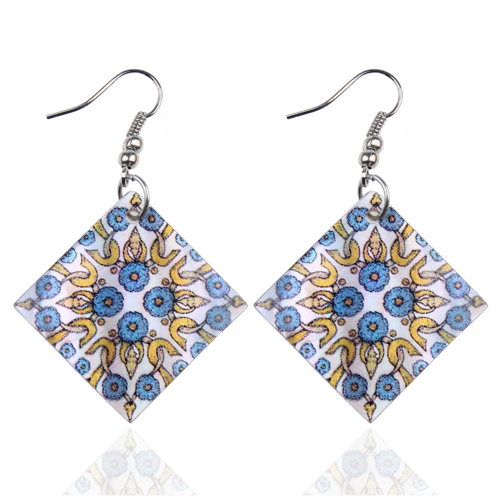 WNGMNGL Hot Sale Women's Painted flower pattern Necklace Earrings Natural Shell Jewelry Set Square Jewelry for Women Girls Gift
WNGMNGL Hot Sale Women's Painted flower pattern Necklace Earrings Natural Shell Jewelry Set Square Jewelry for Women Girls Gift