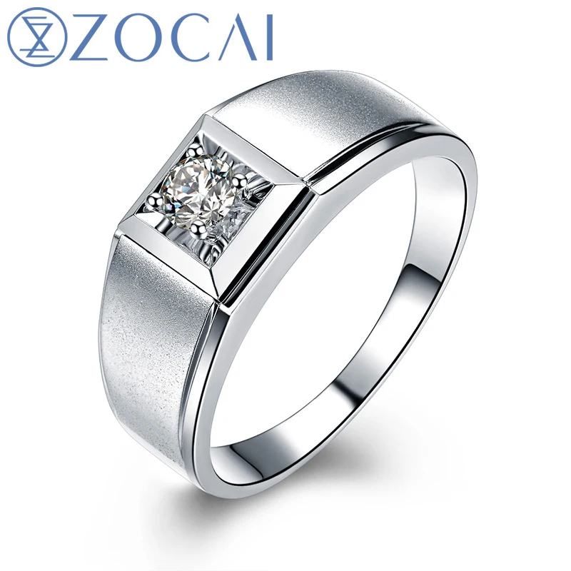 ZOCAI БРЕНД натуральный 0,16 CT Сертифицированный H/SI АЛМАЗ мужской обручальное кольцо круглая огранка 18K белое золото ювелирные изделия M00018
ZOCAI БРЕНД натуральный 0,16 CT Сертифицированный H/SI АЛМАЗ мужской обручальное кольцо круглая огранка 18K белое золото ювелирные изделия M00018