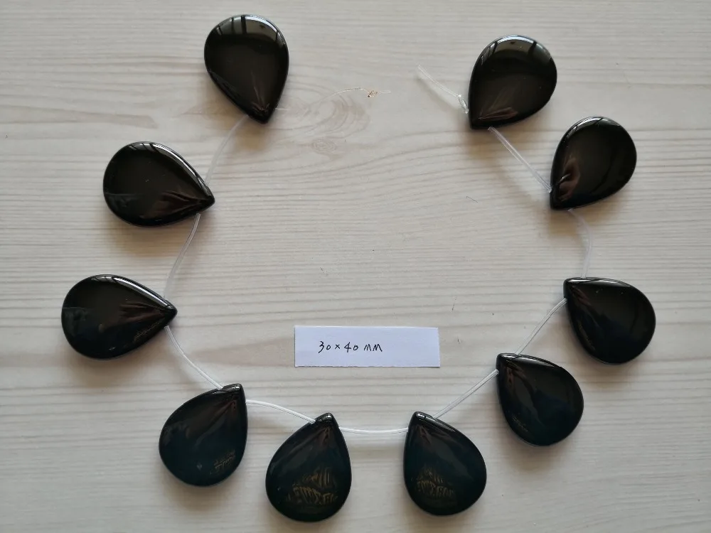 B0021 Natural 30x40mm Top-drilled Black Onyx Gems Stone Beads 15'' Strands Jewelry Making DIY
B0021 Natural 30x40mm Top-drilled Black Onyx Gems Stone Beads 15'' Strands Jewelry Making DIY