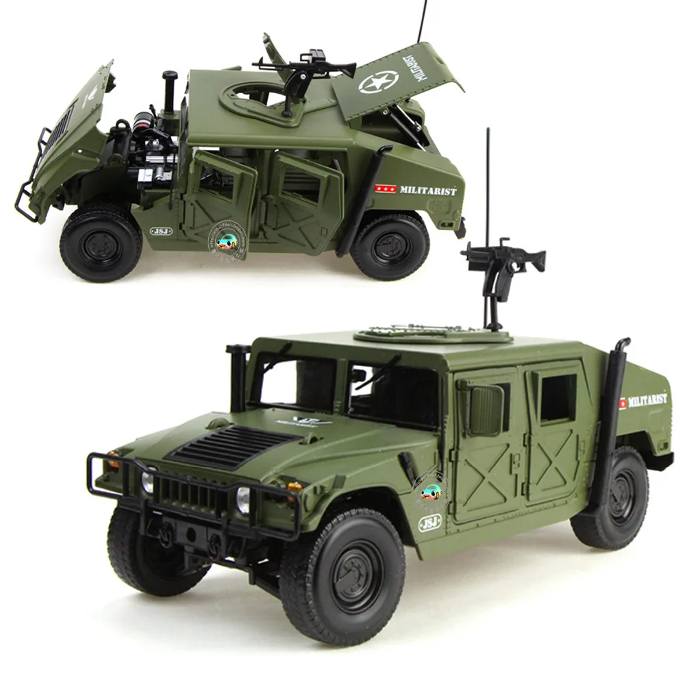 Литая модель военного бронированного автомобиля Hummer 1:18, модель литая под давлением с 5 дверями, открытая хобби, игрушка для детей на день рождения
Литая модель военного бронированного автомобиля Hummer 1:18, модель литая под давлением с 5 дверями, открытая хобби, игрушка для детей на день рождения
