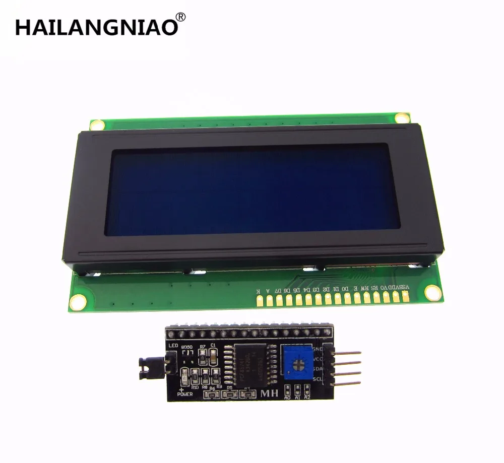1PCS LCD2004+I2C 2004 20x4 2004A Blue/Green screen HD44780 Character LCD /w IIC/I2C Serial Interface Adapter Module
1PCS LCD2004+I2C 2004 20x4 2004A Blue/Green screen HD44780 Character LCD /w IIC/I2C Serial Interface Adapter Module
