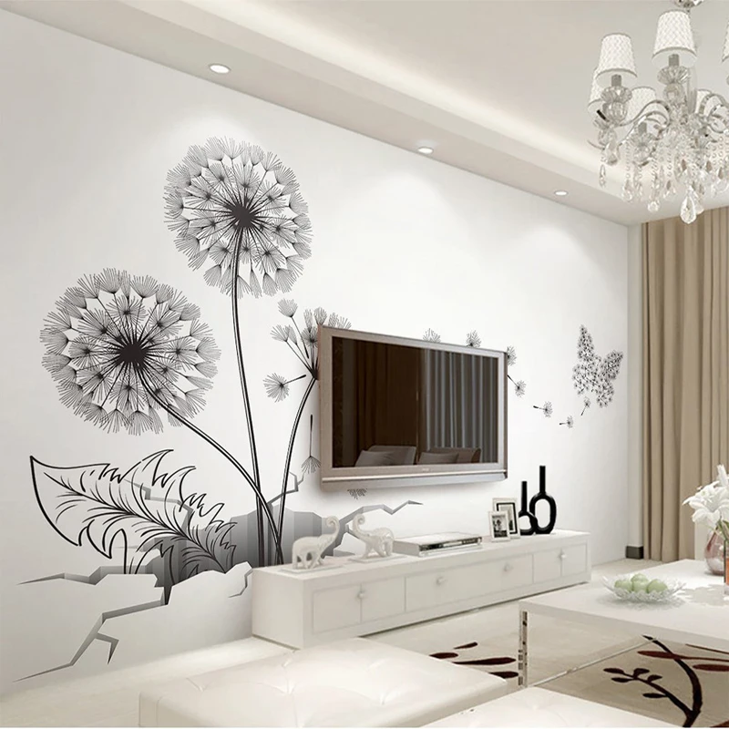 Black Sticker Creative Dandelion Wall Cover Decals Home Deor Removable Vinyl Stickers for Kids Room Living Room Decorations
Black Sticker Creative Dandelion Wall Cover Decals Home Deor Removable Vinyl Stickers for Kids Room Living Room Decorations
