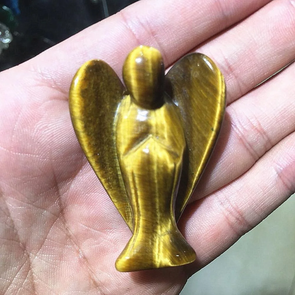 1 Pcs Tiger Eye Angel Figurines Miniatures Natural Stone Angel Craft Statue Chakra Healing vintage Home Decor
1 Pcs Tiger Eye Angel Figurines Miniatures Natural Stone Angel Craft Statue Chakra Healing vintage Home Decor