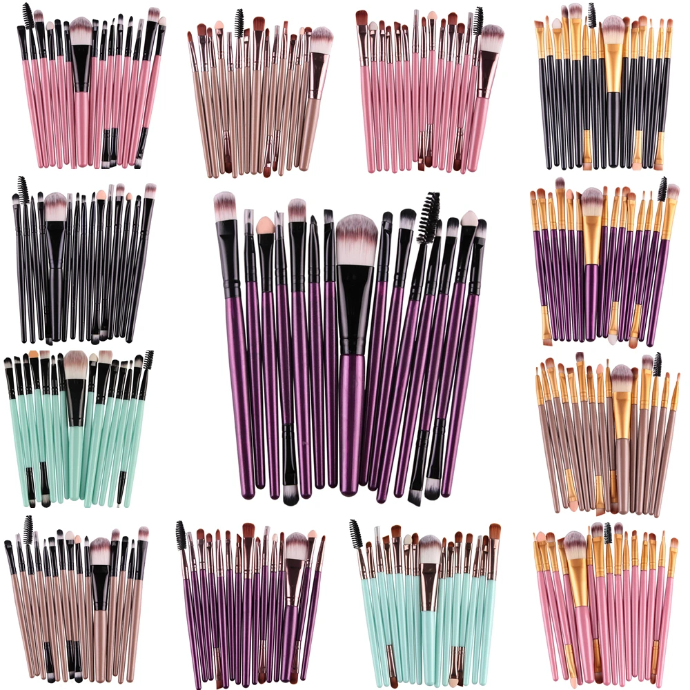 15Pcs/Kit Makeup Brushes Set Eye Shadow Brow Eyeliner Eyelash Lip Foundation Power Cosmetic Make Up Brush Beauty Tool
15Pcs/Kit Makeup Brushes Set Eye Shadow Brow Eyeliner Eyelash Lip Foundation Power Cosmetic Make Up Brush Beauty Tool