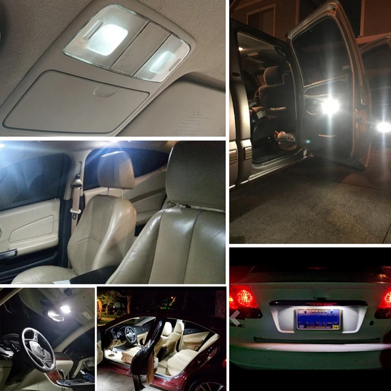 Светодиодный светильник T10 W5W 3030SMD без ошибок для бровей Skoda Octavia A5 A7 2 Fabia Rapid Superb Yeti