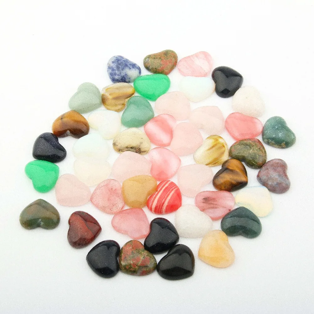 10 PCS Stones Cabochon 10mm 25mm Heart Shape No Hole Beads Cabochons for DIY Jewelry Making Findings
10 PCS Stones Cabochon 10mm 25mm Heart Shape No Hole Beads Cabochons for DIY Jewelry Making Findings