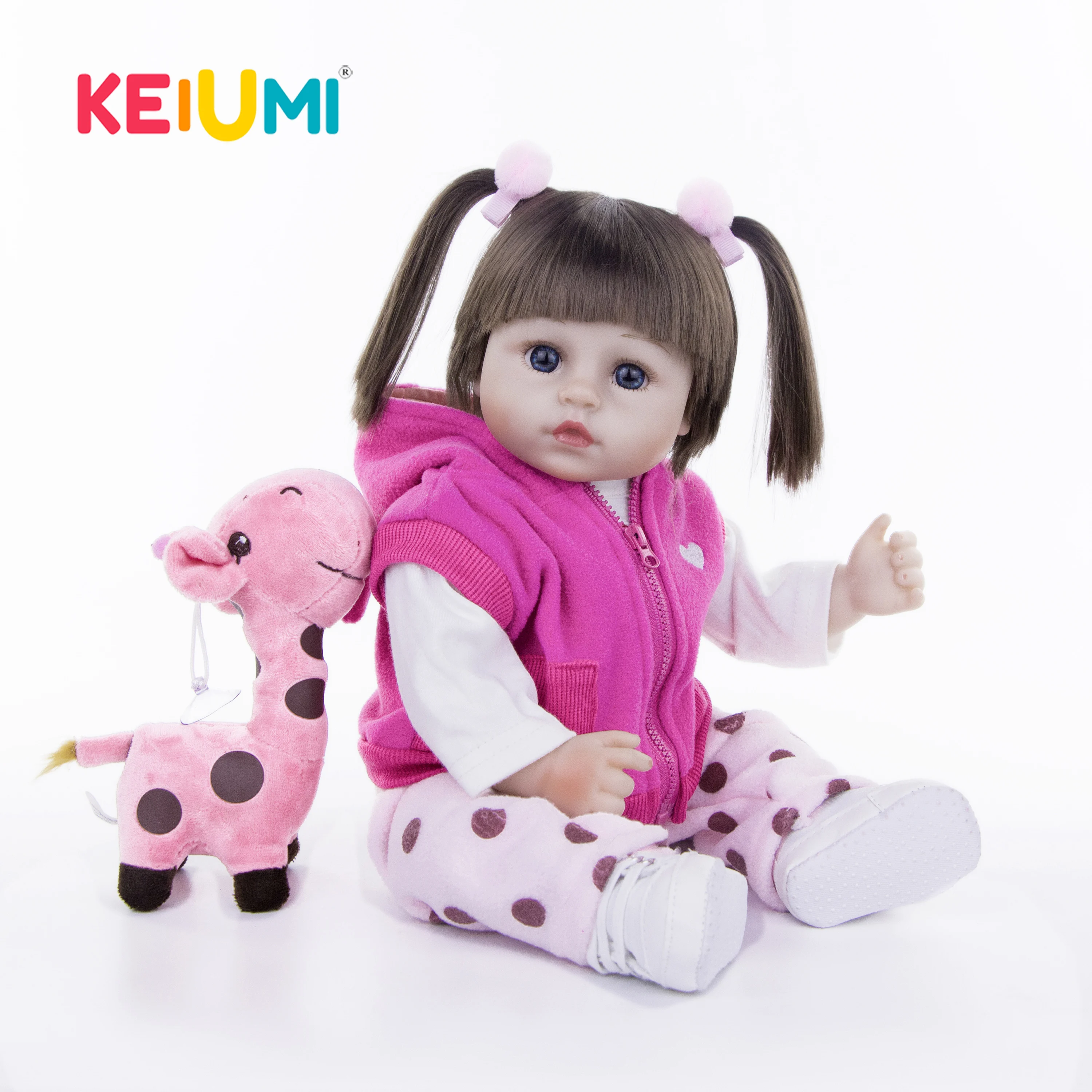 KEIUMI милый 18 дюймов Новый стиль реборн детская искусственная кожа с мягким