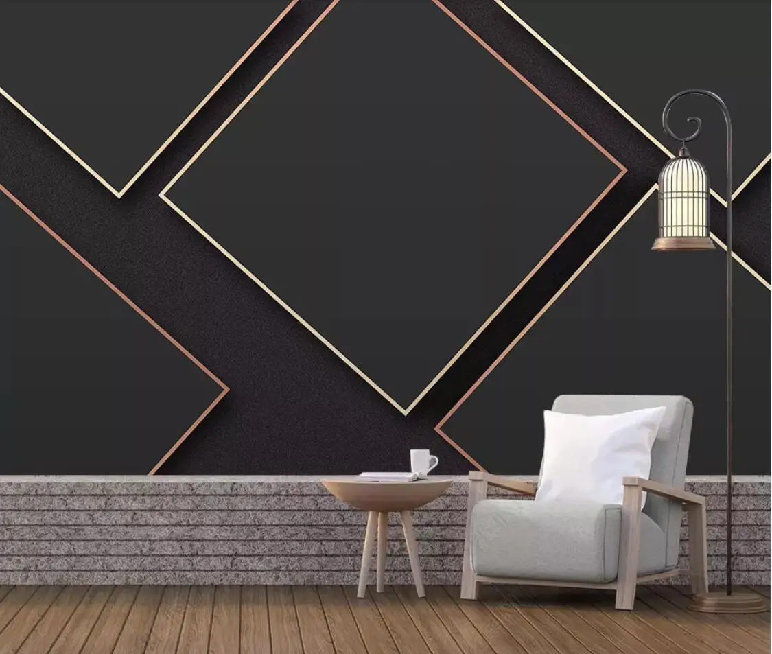 Custom Photo Wallpaper Gold Abstract Geometric Modern Wall Murals Luxury Wall Papers for Living Room Home Improvement
Custom Photo Wallpaper Gold Abstract Geometric Modern Wall Murals Luxury Wall Papers for Living Room Home Improvement