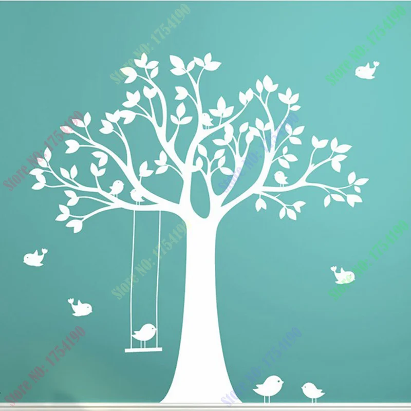 New Baby Nursery Tree Wall Sticker Swing Birds Tree Wall Decals for Kids's Room DIY Tree Wallpaper Children Wall Decors
New Baby Nursery Tree Wall Sticker Swing Birds Tree Wall Decals for Kids's Room DIY Tree Wallpaper Children Wall Decors