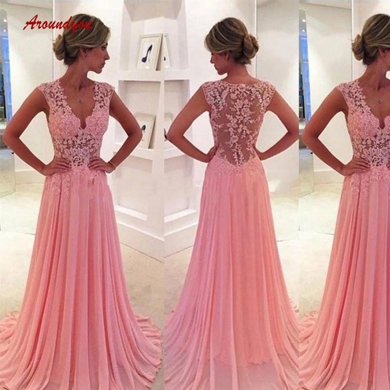 Long Lace Evening Dresses Party Sexy Chiffon A Line Plus Size Women Ladies Formal Dresses Evening Gown
Long Lace Evening Dresses Party Sexy Chiffon A Line Plus Size Women Ladies Formal Dresses Evening Gown