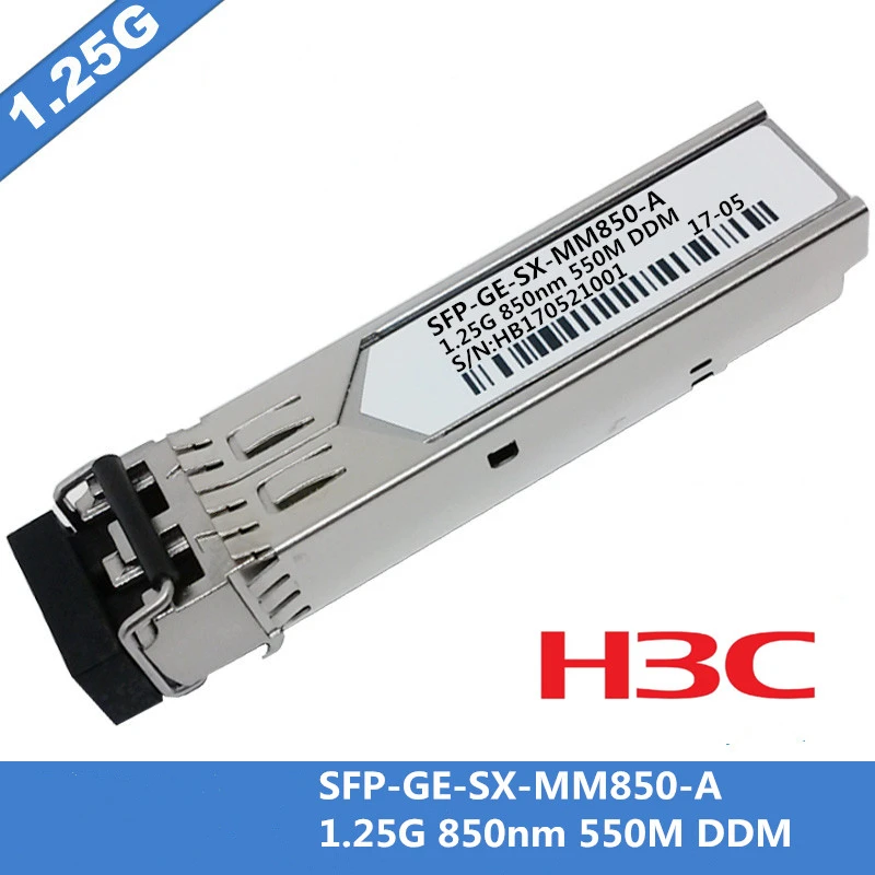 For H3C SFP-GE-SX-MM850-A SFP Module Multimode LC 1000Base-SX 1.25G 850nm MMF 550m DDM 10pcs/lot
For H3C SFP-GE-SX-MM850-A SFP Module Multimode LC 1000Base-SX 1.25G 850nm MMF 550m DDM 10pcs/lot