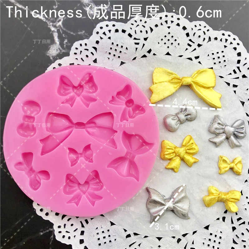 Many Kinds Cartoon Bow Tie Silicone Mold For Chocolate Fondant Jelly Candy Cake Decoration Baking Tool bow-knot Resin Art Moulds
Many Kinds Cartoon Bow Tie Silicone Mold For Chocolate Fondant Jelly Candy Cake Decoration Baking Tool bow-knot Resin Art Moulds