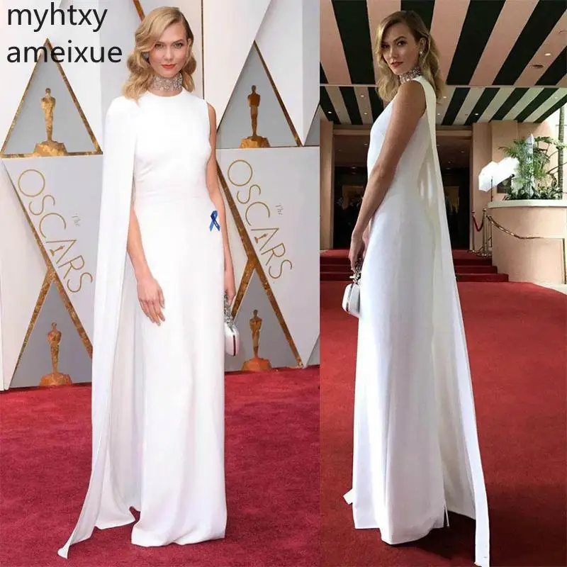 Elegant Oscar White Evening Dresses With Long Cape New 2021 Arabic Length Celebrity Dress Simple Prom Party Wear Robe De Soiree
Elegant Oscar White Evening Dresses With Long Cape New 2021 Arabic Length Celebrity Dress Simple Prom Party Wear Robe De Soiree