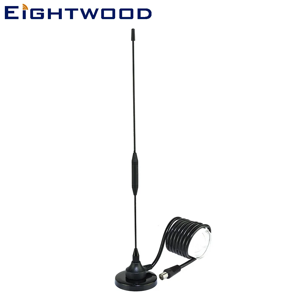 

Eightwood Dual Band TV Male Antenna VHF 174-230 UHF 470-862MHz Outdoor Digital Freeview 6 dBi Aerial for DVB-T TV HDTV DVB-T2