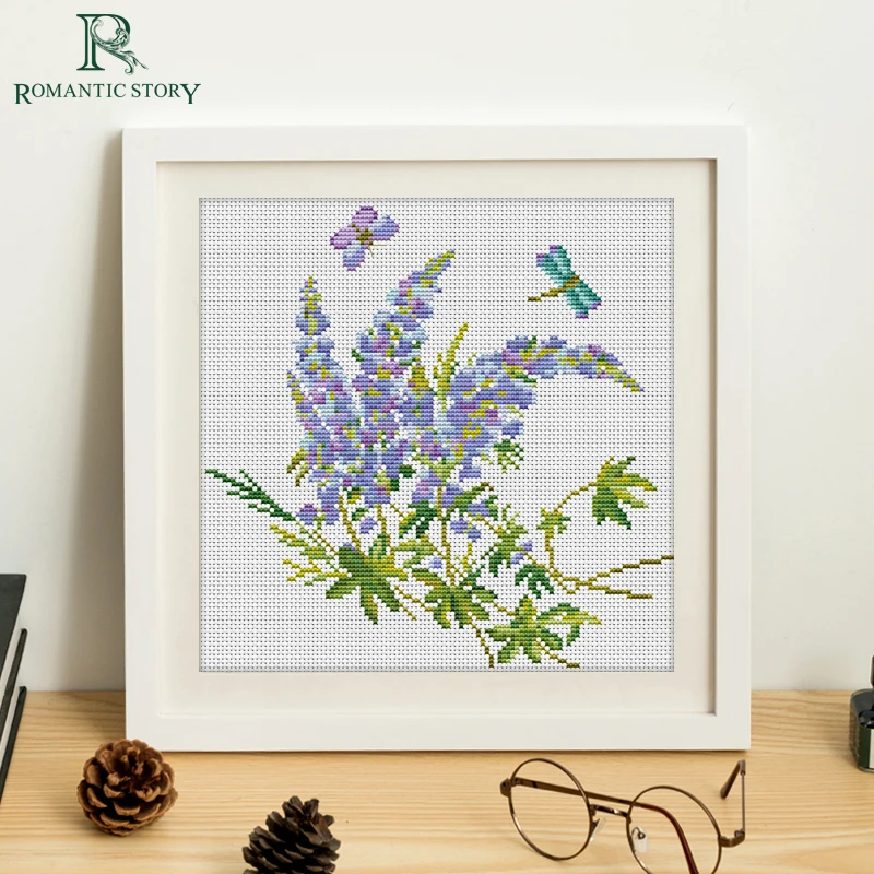 Romantic Story Cross Stitch Kits Embroidery,Lavender Flowers Bedroom Study Decoration Needlework stitch cross 2146
Romantic Story Cross Stitch Kits Embroidery,Lavender Flowers Bedroom Study Decoration Needlework stitch cross 2146