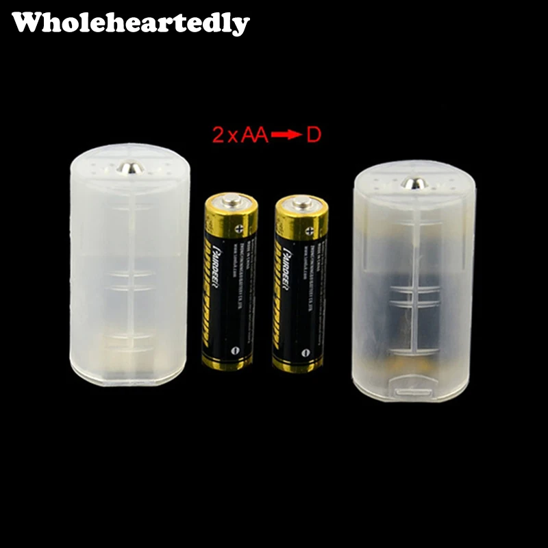4 pcs/lot White 2 AA to D Size Battery Holder Case Battery Adaptor Converter Switcher 2AA to D Battery Box Dropshipping
4 pcs/lot White 2 AA to D Size Battery Holder Case Battery Adaptor Converter Switcher 2AA to D Battery Box Dropshipping