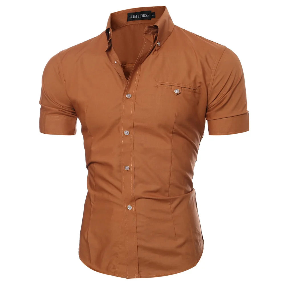 NEW 2016 Summer Fashion Mens Shirt Casual Slim Fit Business Formal Shirt Short Sleeve Mens White Chemise Homme Asian Size M-3XL
NEW 2016 Summer Fashion Mens Shirt Casual Slim Fit Business Formal Shirt Short Sleeve Mens White Chemise Homme Asian Size M-3XL